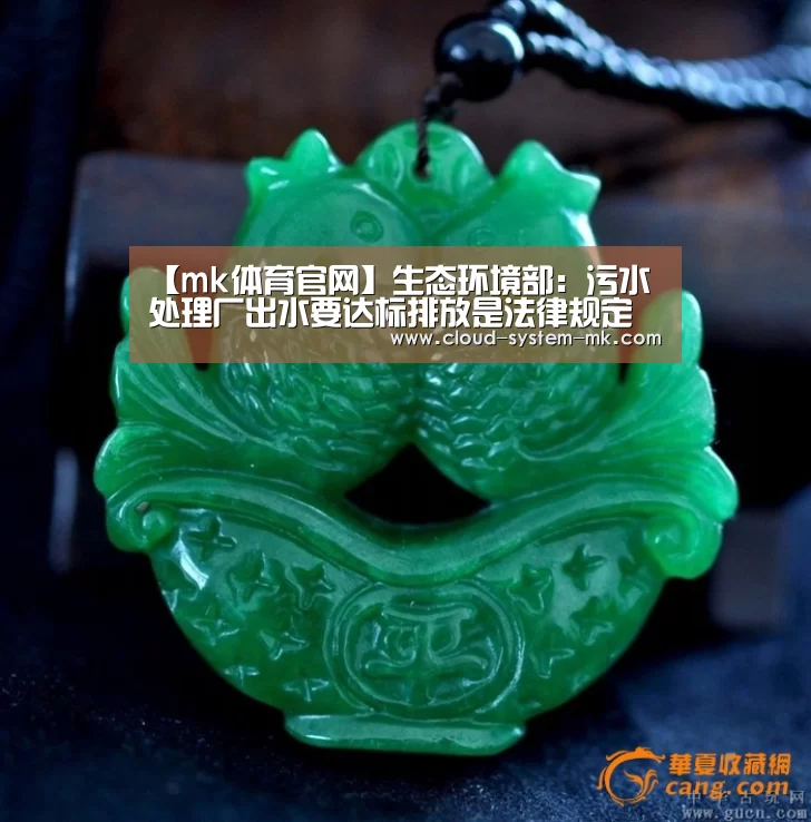 【mk体育官网】生态环境部：污水处理厂出水要达标排放是法律规
